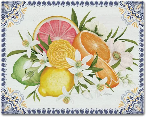Vista 10 de CounterArt Bee Wreath - Tabla de cortar de vidrio templado de 0.118 in (15 x 12 pulgadas) Tabla de servir para charcutería
