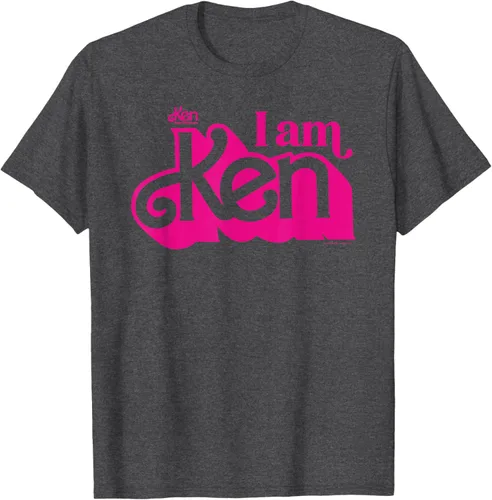 Vista 29 de Camisetas y camisetas de Barbie The Movie I Am Ken para hombres y mujeres Negro