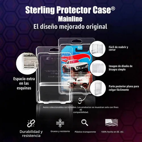 Vista 3 de Sterling Protector Case Mainline - Paquete de 12 unidades modelo 17201 para tarjeta tamaño 6.5x4.25