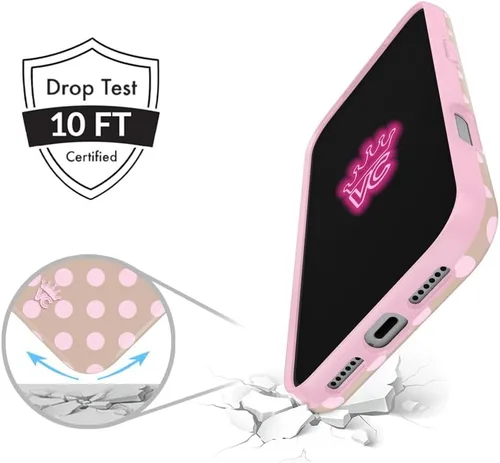 Vista 509 de VELVET CAVIAR Funda para iPhone 15, compatible con MagSafe, probada contra caídas de 10 pies, fundas protectoras de diseño, leopardo color rosa