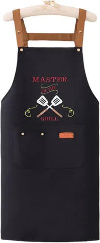 Vista 6 de Cooking is Love Made Visible Delantal Impermeable Delantal de Lona Delantal Chef BBQ Decoración para Asar