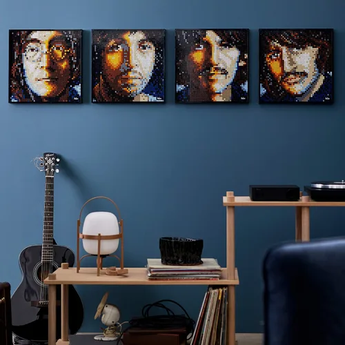 Vista 7 de LEGO Art The Beatles 31198 Kit de construcción coleccionable; un juego de arte inspirador para adultos que fomenta la construcción creativa y es un