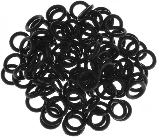 Vista 2 de PiercingJ 100 piezas de junta tórica negra para piercing de oreja Kit 14G 12G 10G 8G 6G 4G 2G 0G 00G 1/2 "... 3/4