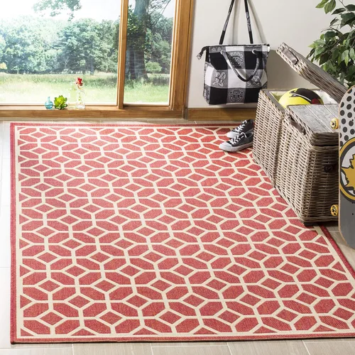 Vista 13 de SAFAVIEH Linden Collection - Alfombra lavable para exteriores, alfombra de pasillo de 2.2 x 8 pies, gris claro y carbón, no desprende pelusa y fácil