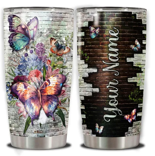 Vista 9 de WAZONE Vaso personalizado de reina negra con tapa, nombre personalizado de la Biblia de la Fe, termo de 20 onzas, 30 onzas, taza de viaje de acero