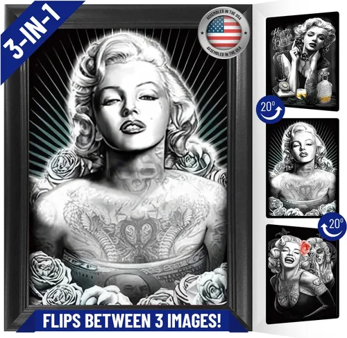 Vista 23 de Póster 3D de héroes afroamericanos para decoración de pared, sin marco, 12 x 16 pulgadas, pósteres e imágenes lenticulares, regalos de recuerdos