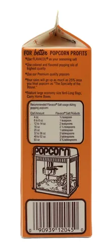 Vista 2 de Gold Medal Prod. 2045 Flavacol Condimento para palomitas de maíz y sal 35 oz.