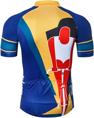 Vista 2 de Camiseta de ciclismo para hombre, manga corta, camiseta de ciclismo para montar al aire libre, ropa de ciclismo MTB