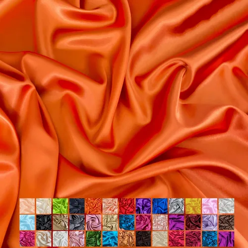 Vista 7 de Yard - Tela de satén sedosa elástica de alta calidad - Tela para vestidos y faldas - Suave como la seda, brillo metálico, ideal para bodas y diseño