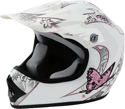 Vista 5 de TCT-MT - Casco juvenil/adulto + gafas + guantes DOT azul/rosa para niños, casco para ATV, casco para moto cross y campo traviesa en tallas S a XL