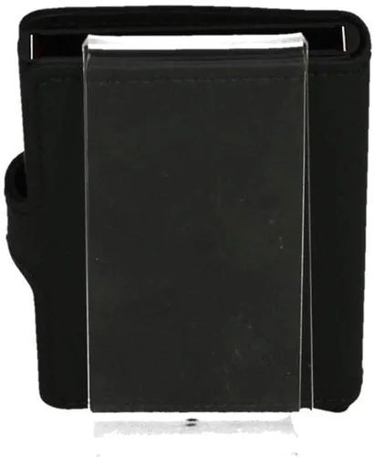 Vista 4 de Secrid Mini cartera de cuero mate con funda de tarjeta Rfid (verde mate y negro), verde mate, negro mate