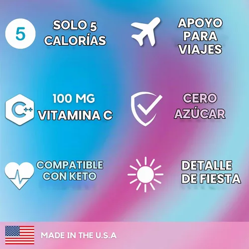 Vista 3 de HydroMATE Polvo de Electrolitos Sin Azúcar Sabor Algodón de Azúcar - 16 Sobres de Hidratación Instantánea con Vitamina C para Aumentar la Energía