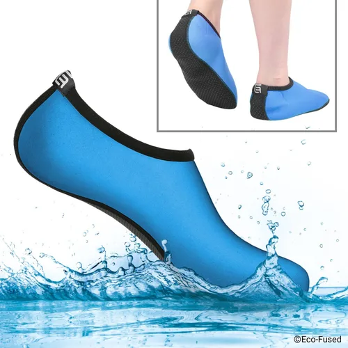 Vista 2 de Eco-Fused Womens Water Socks or Shoes with Elastic Quick Dry Breathable Fabric and Non-Slip Rubber Sole