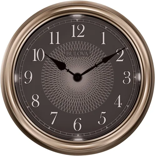 Vista 2 de Bulova C4826 Reloj de pared Light Time, color champán