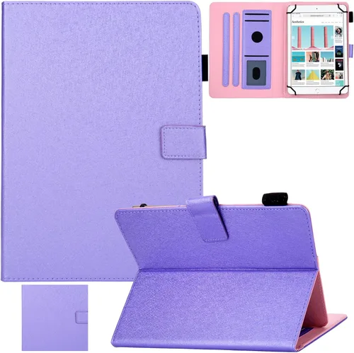 Vista 9 de Funda universal para tablet de 9.0 a 10.5 pulgadas, ranuras para tarjetas con soporte para iPad 9.7/iPad 10.2/iPad 10.5/Galaxy Tab 3 10.1/Tab 4
