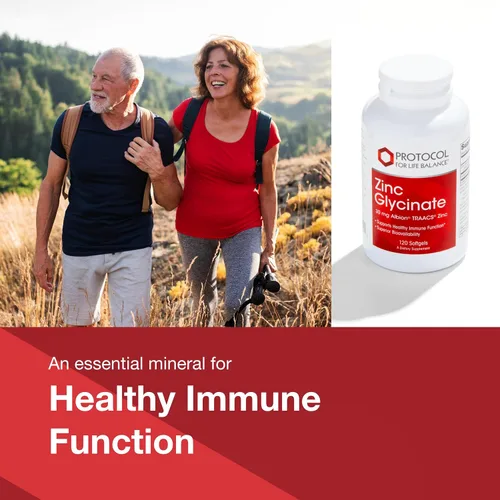Vista 3 de Protocol for Life Balance Glicinato de zinc 30 mg - con Albion Traacs Zinc - Suplemento de glicinato de zinc - Apoyo al sistema inmunológico* - Apto
