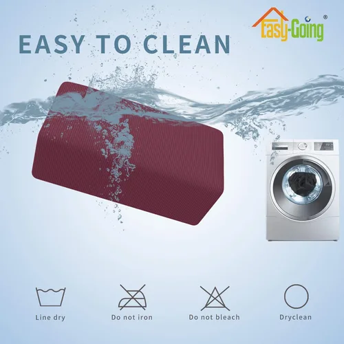 Vista 6 de Easy-Going Funda Elástica para Otomana Taburete de Almacenamiento Plegable Protector de Muebles Funda Rectangular Suave con Parte Inferior Elástica