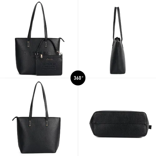 Vista 5 de Bolso de mano para mujer, bolso mediano con asa superior