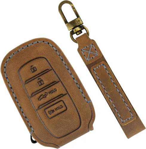 Vista 17 de Funda para Llavero para Accesorios Toyota Tundra 2022-2024 2025 2026, para Tacoma 2024 2025 2026 Cubierta de Llavero de Cuero, para Camry 2025 2026