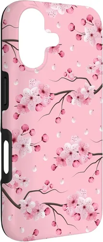 Vista 3 de Japanese Cherry Blossom Floral Flower Pattern Pastel Pink Case for iPhone 17