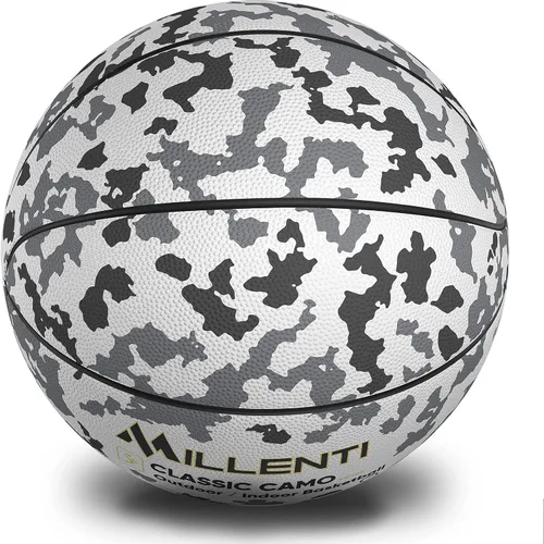 Vista 10 de Millenti Street-Wise - Balones de baloncesto de camuflaje coloridos destacados para hombres, mujeres, jóvenes, niños, básquetbol callejero fresco al