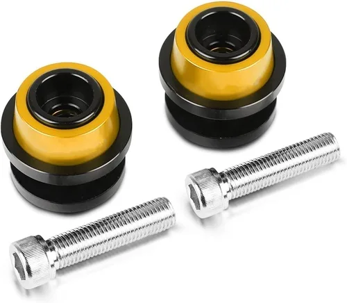Vista 3 de Tornillo de soporte de aluminio CNC de 0.315 in para motocicleta Swingarm Slider Carretes para Suzuki TU250X 2009-2017 2016 2015 2014 2013 2012 Negro