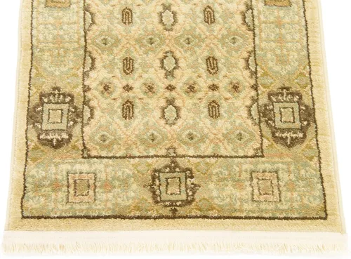 Vista 4 de Unique Loom Palace Collection - Alfombra de área Jefferson (2 pies x 3 pies 1 pulgada, rectangular, crema/caramelo)