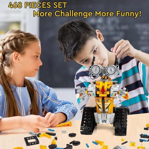 Vista 7 de Sillbird Robot Kit de construcción con control remoto para niños de 8 a 13 años STEM Gifts, Coding Toys, Buildable Robotic set, Engineering