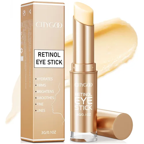 Vista 8 de CITYGOO - Barra de ojos con retinol y colágeno, con ácido hialurónico para ojeras, crema antienvejecimiento para debajo de los ojos, para reducir