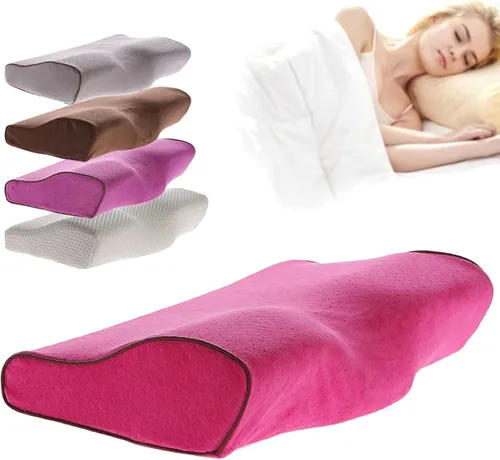 Vista 10 de Almohadas ortopédicas para el cuello para aliviar el dolor, dormir de lado, almohada cervical cervical de espuma viscoelástica, almohadas cervicales
