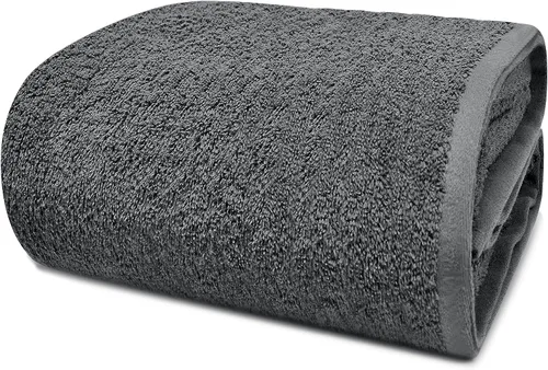 Vista 22 de DAN RIVER Paquete de 1 sábana de baño de 40x80 pulgadas, sábanas de baño jumbo para adultos, toallas grandes gruesas y absorbentes - Aguamarina