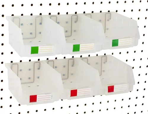 Vista 9 de Papeleras de Pegboard – tamaños 3.5", 5", o 7