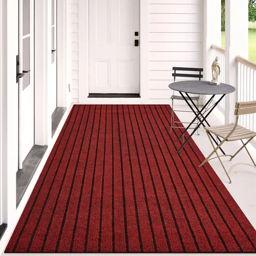 Vista 7 de Alfombra de pasillo de 3 x 15 pies, para interiores y exteriores, tamaños personalizados, con respaldo de goma antideslizante, alfombras