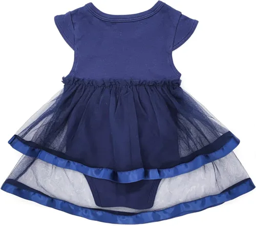 Vista 3 de Niyage Conjunto de mameluco de vestido con flores para bebé, traje de fiesta con tutú para bebé