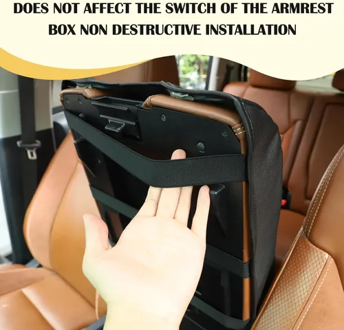 Vista 5 de CHEAYAR Kit de Cubierta para Reposabrazos de Consola Central, Cojín de Reposabrazos de Consola Automotriz Personalizado, Compatible con Toyota
