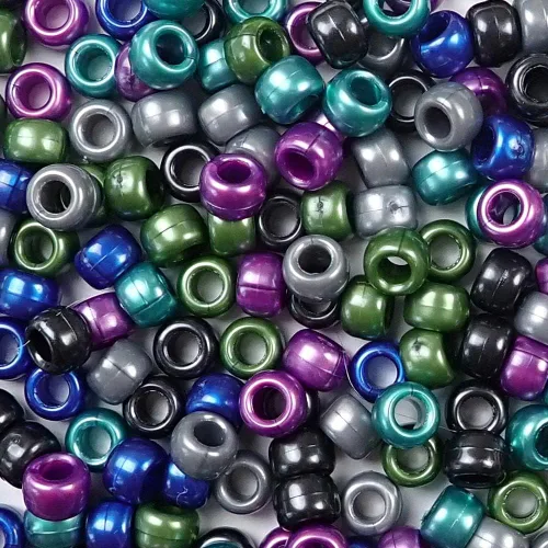 Vista 8 de Berry Medley Mix - Cuentas de plástico para poni, fabricadas en los Estados Unidos, 0.236 x 0.354 in, 700 cuentas, cuentas de agujero grande a