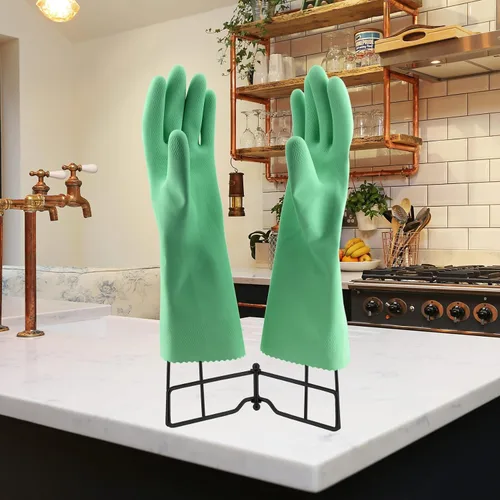 Vista 8 de Guantes de cocina Estante de secado, SUS 304 acero inoxidable plato guantes titular