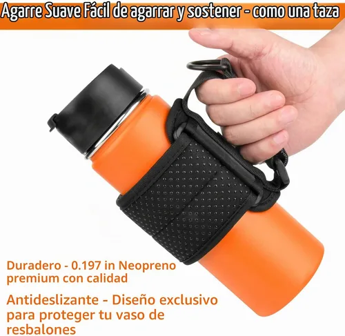 Vista 2 de Xxerciz Mango de vaso para vasos YETI Rambler, Owala, Cirkul, Hydro Flask, mango antideslizante universal para botellas de agua de 12 onzas a 40