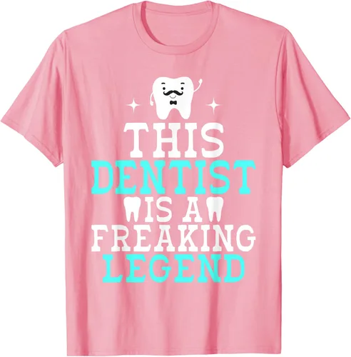 Vista 16 de Camiseta con texto en inglés «This Dentist is a freaking Legend Dentist», Negro