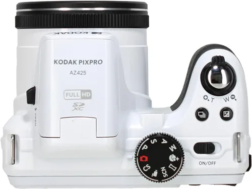 Vista 4 de Kodak PIXPRO AZ425 - Cámara digital para vlogging de 20 MP (blanco) zoom óptico 42X, paquete de lentes gran angular de 0.94 pulgadas con tarjeta