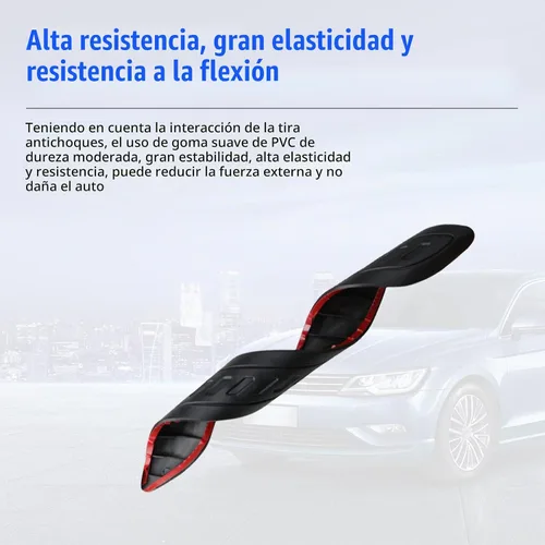 Vista 5 de QODOLSI 2 piezas de tiras protectoras antiarañazos y anticolisión para parachoques de coche, adhesivos universales antidesgaste de 39,99 cm