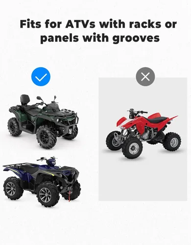 Vista 5 de KEMIMOTO Bolsas de Almacenamiento para ATV con Bolsa Refrigeradora, 76L Bolsas Grandes para ATV Bolsa para Portaequipajes Trasero, Bolsas Mejoradas
