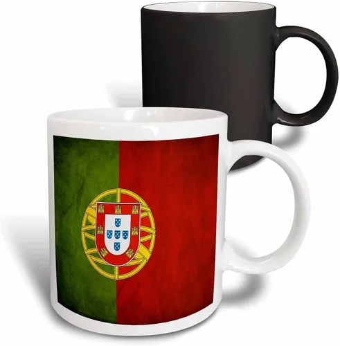 Vista 9 de 3dRose Taza de café, tamaño – 11oz – Banderas de la bandera de Portugal – divertido regalo de taza de café Negro/Blanco