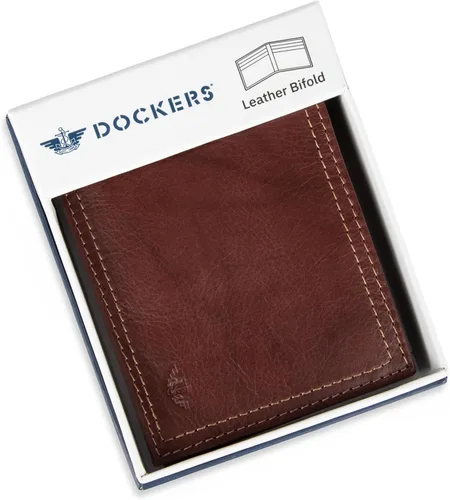 Vista 7 de Dockers Mens piel Capacidad extra Slimfold Bifold Wallet