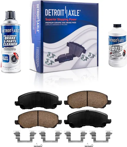 Vista 69 de Detroit Axle - Pinza de disco del lado del acompañante + pastillas de freno de cerámica de repuesto para Lexus HS250H Toyota RAV4 Prius V Scion xB