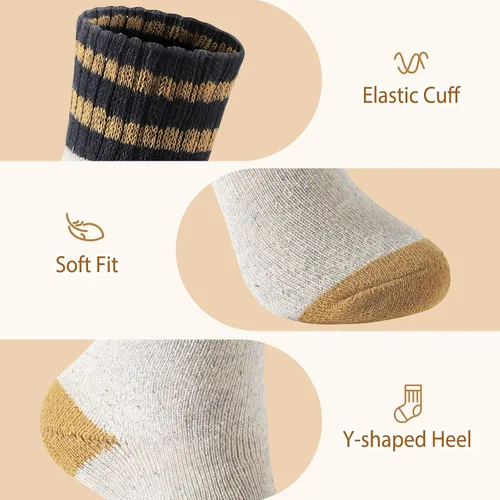 Vista 5 de Clothirily Wool Socks for Women, Thick Knit Winter Warm Boot Wool Socks