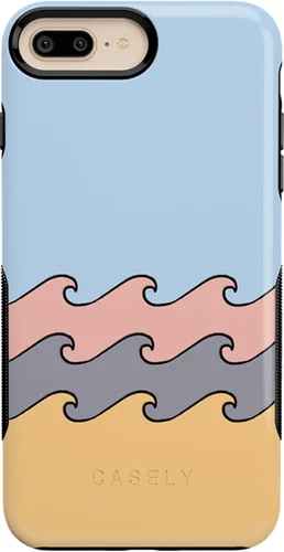 Vista 15 de Casely Funda para iPhone 6/7/8 Plus Todo envuelto Lazos vintage Diseño protector delgado esencial de doble capa