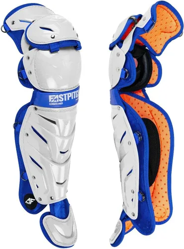 Vista 14 de All-Star Adult System 7 - Protector de piernas, recortado gris, corto de 15.5 pulgadas de longitud