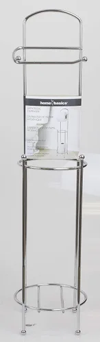 Vista 9 de Home Basics, soporte para pañuelos, para baño, con despachador, Plateado, Paquete de 1