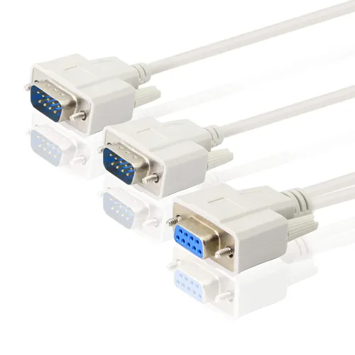 Vista 6 de Cable divisor DB9 Y de 11.8 in DB9 9 Pin 1 hembra ale a 2 macho Rs232 Serial Splitter Adaptador recto Cable YOUCHENG para conectar varios